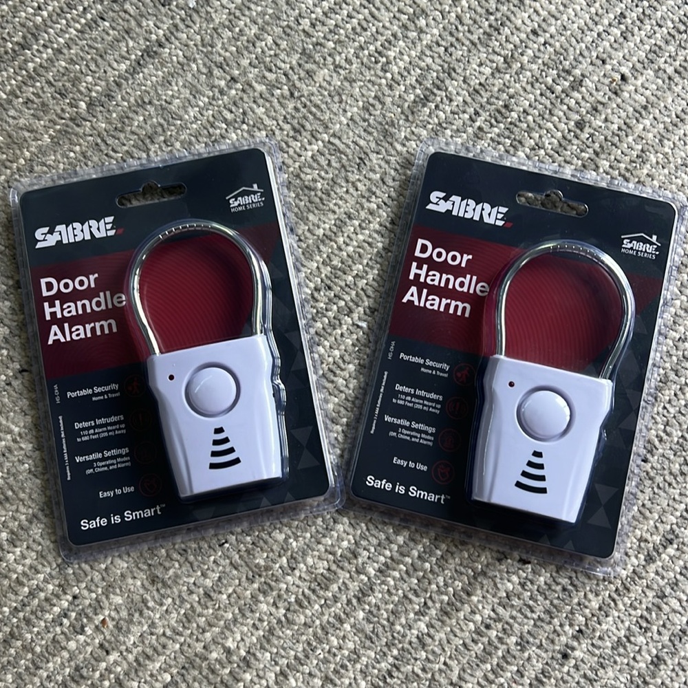 SABRE Door Handle Alarm, model HS-DHA - Set of 2